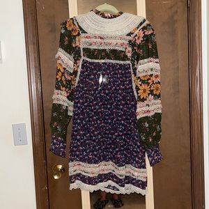 Farm Rio liberty of London printed vintage style dress size medium